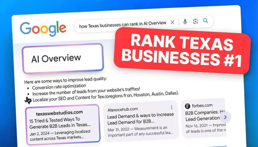 How Texas Businesses Can Rank in Google AI Overview?